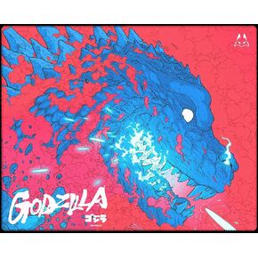 ARBITER Officially Licensed Godzilla Mousepad - Large Cloth Gaming Pad 70th Anniversary Edition 500x400m - Heat Ray
