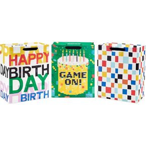 Hallmark Nintendo 4" Mini Gift Bags (Mario, Luigi, Princess, Bowser) for Party Favors, Gift Cards, Classroom Treats