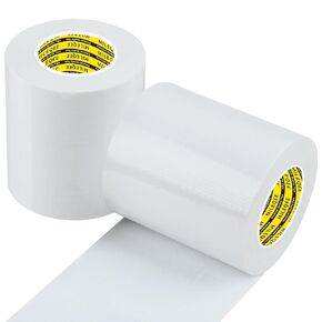 Duct Tape Heavy Duty Single Sided, Strong Adhesive High Strength, Waterproof Mesh Tape for Indoor and Outdoor Repairing Sealing Bonding, Easy Use Hand Tearable, 3.15 Inch x 33 Feet, White
