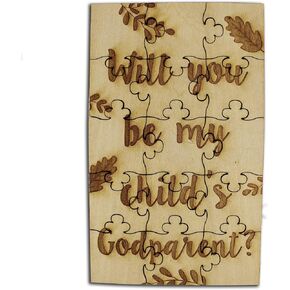FashionJunkie4Life Will You be My Child’s Godparent Puzzle, Godparents Proposal Gift Puzzle, Godfather Proposal Gifts, Godmother Proposal Gifts, Jigsaw Puzzle