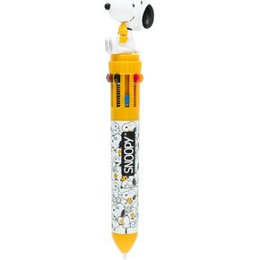 Grupo Erik Snoopy Pen | 10 In 1 Ballpoint Pen With 3D Snoopy Topper | Multi Colour Pen | Cute Pen | Snoopy Gifts | Snoopy Merchandise | Cute Gifts | Gifts for Dog Lovers