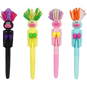 Black Ballpoint Pen 4-Pack- Smooth Writing Medium Point (1.0 mm), Multi Color Selection