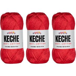 Cotton Yarn - 100% Cotton Yarn for Crocheting and Knitting, Mercerized Cotton Amigurumi Yarn Fine-Sport 2 1.76 oz (50g) / 136 Yrds (125 m) - Orange