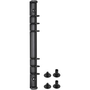 PATIKIL A5 6-Hole Ring Binder Mechanisms, 1 Set Binder Spines Replacement for Binder Planners, Black