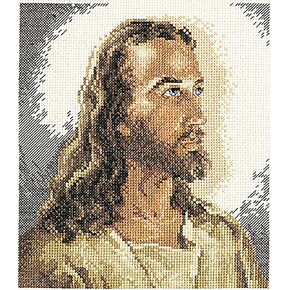 Janlynn Portrait of Christ Counted Cross Stitch Kit