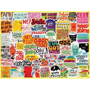 White Mountain Good Vibes Puzzle 500 Piece Happy Puzzles for Adults and Families