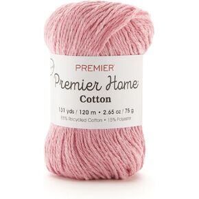 PREMIER YARNS Premier Home Cotton Yarn, Solid Pastel Pink