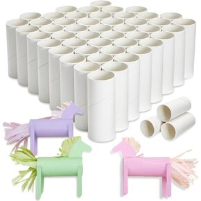 Pack of 48 Cardboard Craft Toilet Paper Tube Rolls, 9.9 cm Length