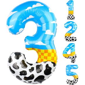 40 Inch Vibrant Spider-Themed Number Foil Balloons - Spider Balloons for Spider Birthday Decorations at Kids' Birthday Parties Supplies(Number 3)
