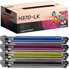 Compatible for Toshiba H370-LK Developer Unit Work for Toshiba E Studio 2000AC 2010AC 2500AC 2510AC Printers, with Chip, High Yield 70000 Pages, Clear Printing (1 Pack Yellow)
