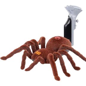 New Remote Control Scary Creepy Simulation Realistic Spider 2 Channel Infrared RC Model Toy Prank Kid Gift