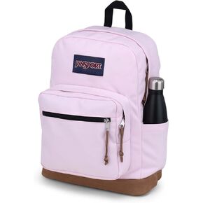 Right Pack Backpack for JanSport - Durable Daypack with Padded 15" Laptop Sleeve, Spacious Main Compartment & Integrated Water Bottle Pocket - Genuine Product- Color Pink Ice
