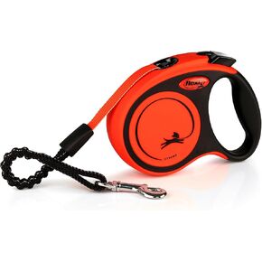 Flexi Xtreme Tape Orange & Black Extra Small 3m Retractable Dog Leash/Lead for Dogs up to 15kgs/33lbs