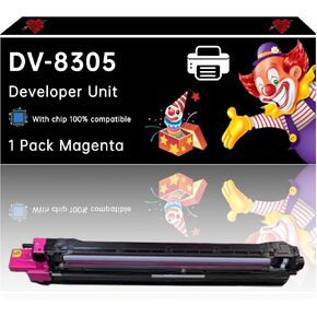 DV-8305 Developer Unit Compatible with Kyocera TASKalfa 3050ci 3051ci 3550ci 3551ci Printers, Enhanced Durability, Ideal for High-Volume Printing (1 Pack Cyan)