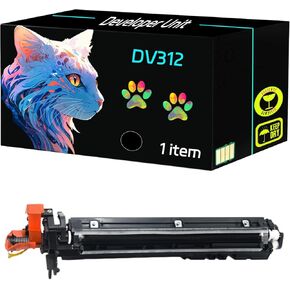 High Yield DV312 Developer Unit Compatible for Konica Minolta bizhub 227 287 367 Printers, Print Clearly (1 Pack Black)