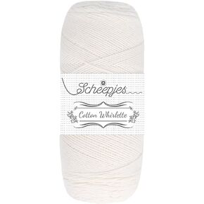 Scheepjes Cotton Whirlette 100g Cream Ecru Yarn for Knitting and Crocheting