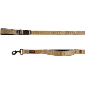 KONG Reflective Shock Absorbing Hands-Free Bungee Dog Leash 6' (Tan)