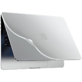 BlueSwan Flexible Case Compatible with MacBook Air 15 inch, M4 M3 M2 2025-2023 A3241 A3114 A2941, Shatterproof PP and Matte Air 15'' Protective Case, Matte White