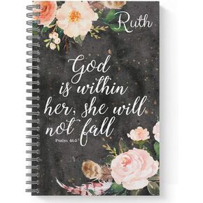 Lifeguard Personalized Religious Notebook/Journal, Laminated Soft Cover, 120 Pages of Your Selected Paper, Lay Flat Wire-o Spiral. Size: 8.5" x 11". Made in The USA