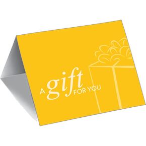 Gift Card Presenter (A Gift for You - Simple Yellow) 500 Pack
