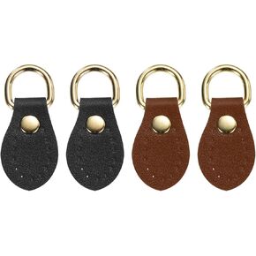 uxcell Purse Strap Mount Hook for Handbag, Sew on Leather Buckle Bag Side D-Ring Clips Replacement Clasp
