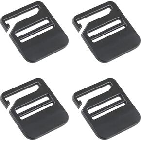 4PCS G Shape Webbing Slide Buckle G Hook Adjustable Metal Ladder Lock Triple Slide Rally Slide Buckle Adjustable Backpack Belt Buckle For Handbags Shoulder Straps Backpack Straps