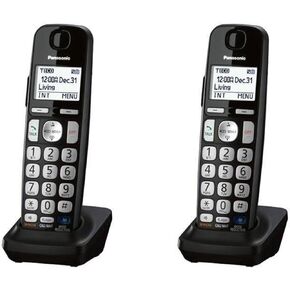 Panasonic KX-TGEA20 DECT 6.0 Expansion Accessory Cordless 2X Handset (BLACK)