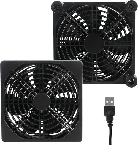 1 حزمة 120 مللي متر x 25 مللي متر 5 فولت USB الطاقة 5 فولت مروحة تعمل بالطاقة مع وحدة تحكم السرعة لجهاز التوجيه مودم استقبال DVR Xbox TV Box التبريد in Kuwait