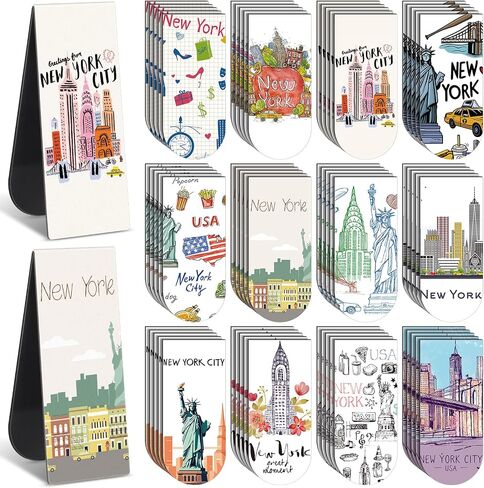 60 PCS City City City Magnetic Lagmarks New York Florida City Longmark NYC Florida Gifts USA City City Hirves for New York Florida Traveler Party Gifts Supplies (New York) in Kuwait