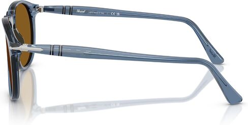 Persol Men's PO9649S Aviator Sunglasses, Taupe Grey Transparent/Dark Grey, 55 mm in Saudi Arabia