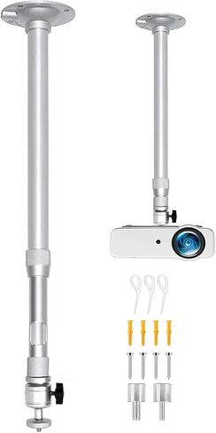 2-Be-Best Universal Projector Ceiling Mount Projector Wall Mount Camera Projector Hanger 360° Rotatable Length 15.7-24in/40-61cm Projector Holder Projectors Bracket for Mini Projectors Cameras Black in Saudi Arabia