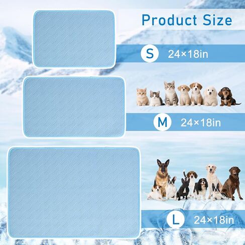 Thicken Dog Cooling Mat Anti-Slip Mat for Dogs Washable Dog Pad for Indoor & Outdoor Car Seats (30 * 19in) in Kuwait