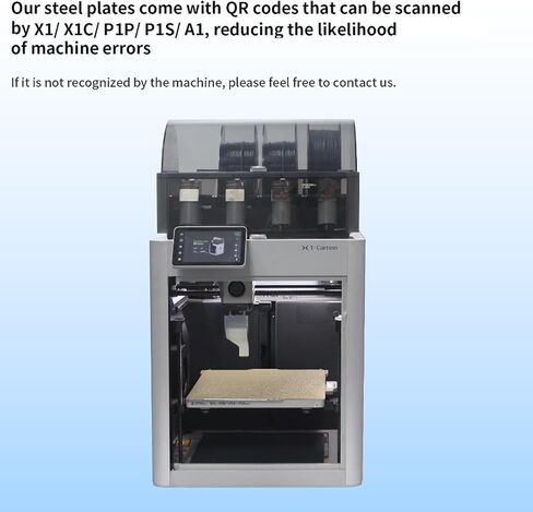 منصة طابعة ثلاثية الأبعاد Bambulab X1 P1P P1S متعددة الألوان PEY - لوحة بناء طلاء PEI مقاس 257 × 257 مم: أحدث ملحقات الترقية تنقل النجمة اللامعة إلى المطبوعات مقاس 10.1 × 10.1 بوصة Bczamd in Kuwait