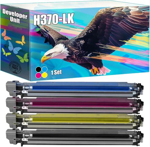 وحدة المطورين H370-LK متوافقة مع Toshiba E Studio 2000ac 2010ac 2500ac 2510AC Printers ، High Livers 70000 Pages ، Close Bright Clear Printing (4 Pack Black) in Kuwait