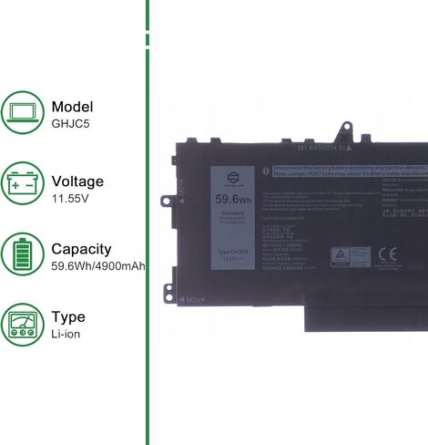 NGGX5 JY8D6 Laptop Battery Replacement for Dell Latitude E5270 E5470 E5570 Precision 3510 Series Notebook 0JY8D6 954DF 451-BBUN 451-BBUJ RDRH9 11.4V 47Wh 4310mAh in Saudi Arabia