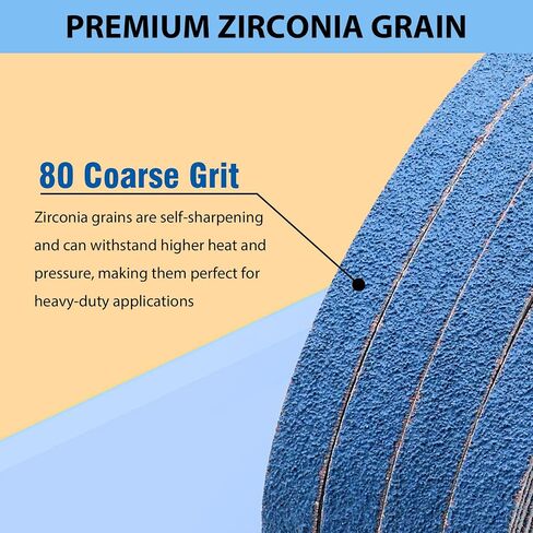 40 PCS 1/2" x 18" Zirconia Sanding Belts, 1/2 x 18 Inch Sanding Belts for Air Belt Sander,8 Each of 40/60/80/120/240 Grits Belt Sander Paper for Woodworking, Metal Polishing, Derusting in Saudi Arabia