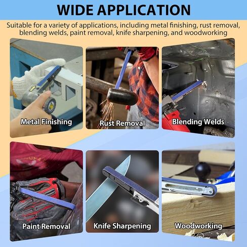 40 PCS 1/2" x 18" Zirconia Sanding Belts, 1/2 x 18 Inch Sanding Belts for Air Belt Sander,8 Each of 40/60/80/120/240 Grits Belt Sander Paper for Woodworking, Metal Polishing, Derusting in Saudi Arabia