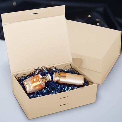 Nsmykhg Magnetic Gift Boxes with Lids & Decoration Tie Ribbon, 5 Pack 9.5x7x4 Inch, for Birthday, Wedding, Groomsman & Bridesmaid Proposal, Luxury Elegant Gift Box with Magnetic Closure (Blue) in Kuwait