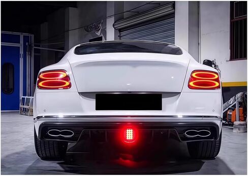 المصد الخلفي متوافق مع Bentley Continental GT 2015 2015 2017 2018 2019 2020 2021 St style Carbon Fiber Diffuser Dipfuser Spoiler Doffuser (Look Carbon Carbor) in Saudi Arabia