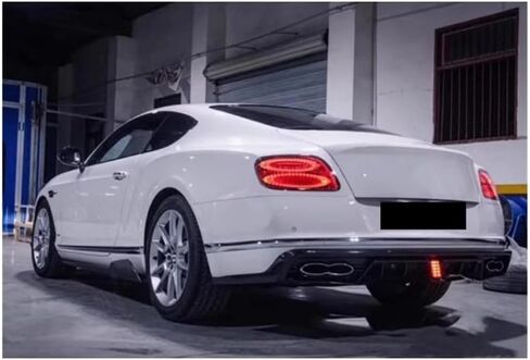 المصد الخلفي متوافق مع Bentley Continental GT 2015 2015 2017 2018 2019 2020 2021 St style Carbon Fiber Diffuser Dipfuser Spoiler Doffuser (Look Carbon Carbor) in Saudi Arabia