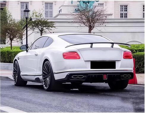 المصد الخلفي متوافق مع Bentley Continental GT 2015 2015 2017 2018 2019 2020 2021 St style Carbon Fiber Diffuser Dipfuser Spoiler Doffuser (Look Carbon Carbor) in Saudi Arabia