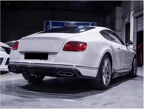 المصد الخلفي متوافق مع Bentley Continental GT 2015 2015 2017 2018 2019 2020 2021 St style Carbon Fiber Diffuser Dipfuser Spoiler Doffuser (Look Carbon Carbor) in Saudi Arabia