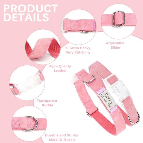 Custom Tactical Dog Collar with Name Tag Personalized Military Nylon Dog Collar with Control Handle Metal Buckle Adjustable for Medium Large Dogs Walking Training in Saudi Arabia