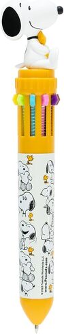 Grupo Erik Snoopy Pen | 10 In 1 Ballpoint Pen With 3D Snoopy Topper | Multi Colour Pen | Cute Pen | Snoopy Gifts | Snoopy Merchandise | Cute Gifts | Gifts for Dog Lovers in Saudi Arabia
