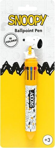 Grupo Erik Snoopy Pen | 10 In 1 Ballpoint Pen With 3D Snoopy Topper | Multi Colour Pen | Cute Pen | Snoopy Gifts | Snoopy Merchandise | Cute Gifts | Gifts for Dog Lovers in Saudi Arabia