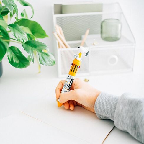 Grupo Erik Snoopy Pen | 10 In 1 Ballpoint Pen With 3D Snoopy Topper | Multi Colour Pen | Cute Pen | Snoopy Gifts | Snoopy Merchandise | Cute Gifts | Gifts for Dog Lovers in Saudi Arabia