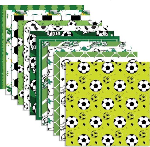24 Sheet Sports Soccer Scrapbook Paper 12" x 12" Soccer Pattern Paper Sports Scrapbook Paper Soccer Ball Field Scrapbook Paper Double-Sided Sport Decorative Craft Paper Soccer Scrapbook Supplies in Saudi Arabia