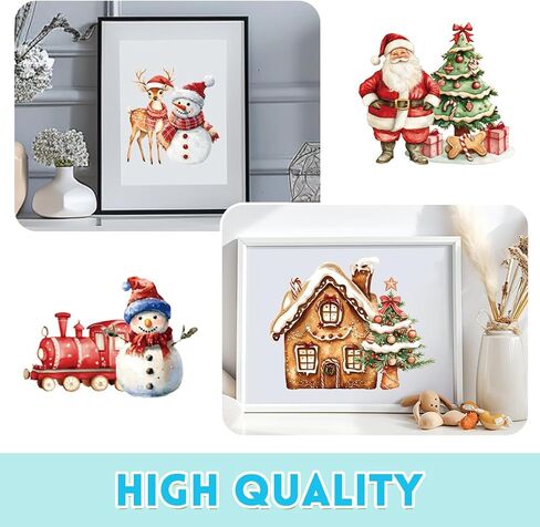 3 أوراق عيد الميلاد فرك على التحويلات للحرف والأثاث ملصقات Santa Snowman فرك على شارات عيد الميلاد شجرة عيد الميلاد سانتا الثلج in Saudi Arabia