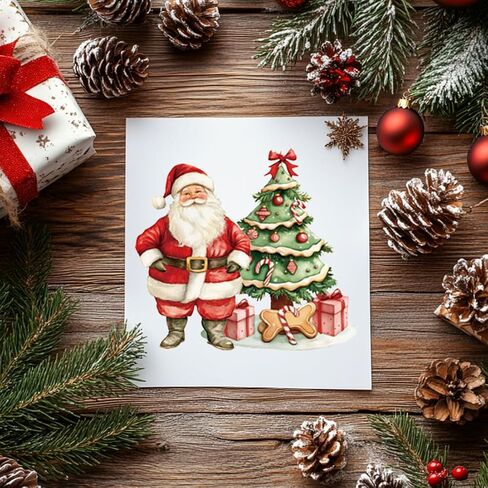 3 أوراق عيد الميلاد فرك على التحويلات للحرف والأثاث ملصقات Santa Snowman فرك على شارات عيد الميلاد شجرة عيد الميلاد سانتا الثلج in Saudi Arabia
