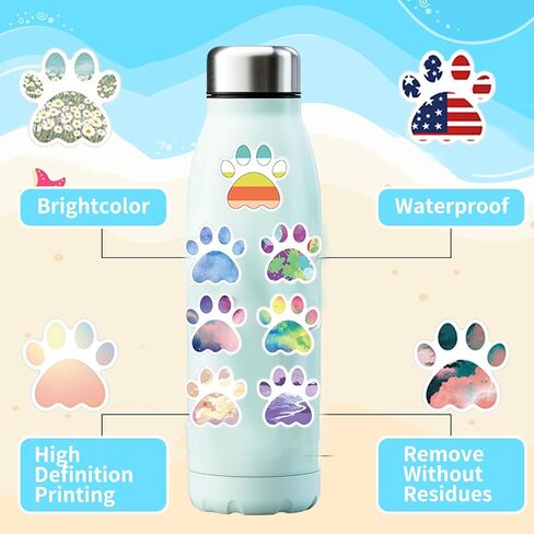 74Pcs Dog Claw ThemeParty Favors Contain 24 Pcs Dog Claw Slap Bracelets 50 Pcs DogClaw Stickers, Birthday Party Decorations,Classroom Rewards Supplies in Saudi Arabia
